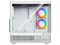 Gabinete XYZ AURORAX 50, Mid Tower, E-ATX, Incluye 4 Ventiladores ARGB de 120mm, Cristal Templado, No Incluye Fuente de Poder. Color Blanco.