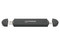 Gabinete Manhattan de SSD NVMe M.2 a USB-C y USB-A. Color Negro.