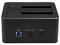 Docking Station USB 3.0 de 2 Bahías SATA de 2.5 o 3.5 Pulgadas para SSD o Disco Duro Base de Conexión para Unidades de Disco