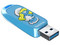 Memoria USB SanDisk 256GB, USB 3.2, Lectura 130MB/s, Edición Smurfs Pitufina, Modelo SDCZIS-256G-G46.