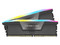 Memoria DIMM Corsair VENGEANCE RGB, DDR5 PC5-41600 (5200 MHz), CL40, RGB, 32GB (2 x 16GB). Color Negro.
