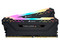 Kit de Memorias Corsair Vengeance RGB pro DDR4 PC4-28800 (3600MHz), 16GB (2 x 8GB), iluminación RGB, Color negro.