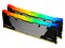 Kit de Memorias DIMM Kingston Fury Renegade RGB, DDR4 PC4-28800 (3600MHz), CL16, 16GB (2 x 8GB). Color Negro.