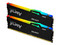 Memoria DIMM Kingston FURY Beast Black RGB, DDR5 PC5-48000 (6000MHz), CL30, 32GB (2x16GB).