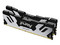 Kit de Memorias DIMM Kingston Fury Renegade Silver, DDR5 PC5-51200 (6400 MHz), CL32, 48GB (2 x 24GB). Color Blanco/Pleteado.