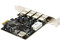 Tarjeta Controladora Manhattan, con 5 puertos USB 2.0 (4 externos y 1 interno), PCI Express x1.                       