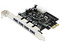 Tarjeta Manhattan de 4 puertos USB, Súper Velocidad PCI Express.