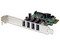 Tarjeta Adaptador PCI Express PCI-E USB 3.0 con UASP de 4 Puertos.