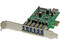 Adaptador tarjeta PCI Express de 7 puertos USB 3.0 con perfil bajo o completo.