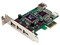 Tarjeta Controladora de bajo perfil StarTech con 3 Puertos USB externos y 1 interno,  PCI Express.