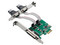 Tarjeta Controladora X-Media Serial PCIe de 2 Puertos DB9 RS232 y 1 Puerto DB25 Paralelo.