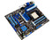 T. Madre Asus M4A89GTD PRO, ChipSet AMD 890GX,
Soporta: Phenom II X3 y X4 de Socket AM3,
Integrado: Audio HD, Red, Video ATI 4290,
Memoria: DDR3 2000(O.C.)/1333MHz,
Diseño ATX, Ptos: 2xPCIEX16, 2xPCIE, 2xPCI