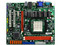 T. Madre ECS A785GM-M7, ChipSet AMD 785G,
Soporta: Phenom II X6 y X4 AM3,
Integrado: Video Radeon HD4200, Audio HD, Red,
Memoria: DDR3 1333MHz/1066MHz,
Diseño mATX, Ptos: 1xPCIEX16, 1xPCIEX1, 2xPCI 