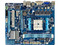 T. Madre Gigabyte GA-A75M-S2V, Chipset AMD A75,
Soporta: AMD A8, A6, A4 y E2 de Socket FM1,
Memoria: DDR3 1866/1600/1333/1066 MHz, 32GB Max,
 USB 3.0 y SATA 3.0
Integrado: Audio HD, Red,
Micro-ATX, Ptos: 2xPCIEX16, 1xPCIEX1, 1PCI.
