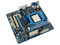 T. Madre Gigabyte GA-MA78LM-S2, ChipSet AMD 760G,
Soporta: Phenom I y II, Athlon 64X2, Socket AM2+,
Integrado: Video ATI HD3000, Audio HD, Red,
Memoria: DDR2 1200(OC)/1066Mhz, Max. 8GB,
MATX, Ptos: 1xPCIEX16, 1xPCIEX1, 2xPCI
