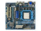 T. Madre Gigabyte GA-MA78LM-S2, ChipSet AMD 760G,
Soporta: Phenom I y II, Athlon 64X2, Socket AM2+,
Integrado: Video ATI HD3000, Audio HD, Red,
Memoria: DDR2 1200(OC)/1066Mhz, Max. 8GB,
MATX, Ptos: 1xPCIEX16, 1xPCIEX1, 2xPCI