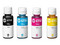 Kit de 4 Botellas de Tintas HP GT53 y CT52, Color Negro, Cian, Magenta y Amarillo.