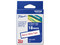 Cinta Laminada Brother TZE242G, Texto Rojo sobre cinta blanca, Tamaño de 18mm x 8m.