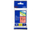 Cinta Laminada Brother TZE421G, 9 mm x 8 m, Texto Negro Sobre Cinta Roja, Material Laminado.