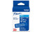 Cinta Laminada Brother Estándar, Texto Blanco sobre Cinta Azul, 18 mm x 8 m.