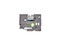 Cinta Laminada, Brother, TZeS221G Súper Adhesiva Texto Negro Fondo Blanco 9mm x 8m.