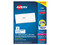 Paquete de etiquetas Avery 5160 con 3000 etiquetas blancas de 2.5 x 6.7cm.