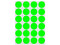 Paquete de Etiquetas redondas Avery 2109, 24 hojas, 1.9 cm diámetro, Color Verde neon.