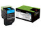 Cartucho de tóner Lexmark, Cian, Modelo: 70C8HC0.