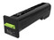 Cartucho de tóner Lexmark de alto rendimiento, Negro, Modelo: 72K4XK0