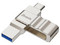 Unidad Flash USB Dual Biwin UD150 de 256GB, USB Tipo C y Tipo A. Color Plata.