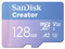 Memoria Sandisk Creator MicroSDXC UHS-I U3 V30 A2 de 128GB, Clase 10, Incluye Adaptador SD.