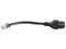 Cable Adaptador de Red Hikvision para Terminal facial, 80mm. Color Negro.