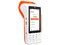 Terminal Portátil Clip Ultra, Wi-Fi, Chip de Proximidad, Con Impresora Térmica, Android 13. Color Naranja.