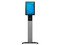 Soporte de Piso Elo Wallaby para Autoservicio, Compatible con Series I. Color Negro/Plateado.