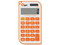 Calculadora de Mano Qian QYD-164EC-01, 8 Dígitos, Teclas de Plástico, Batería Solar. Color Blanco y Naranja.