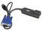 Cable KVM HP con conector VGA, USB, RJ-45.