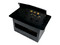 Panel de Conectores Redleaf PT501 Para Escritorio, 1 Contacto AC, 3 Puertos RCA, VGA, 4 Puertos RJ-45 y Audio 3.5mm, Color Negro.