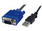 Consola KVM USB 2.0 con Transferencia de Archivos y Captura de Video - Adaptador Crash Cart para Laptop