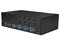 Switch Conmutador KVM de 4 Puertos HDMI, 4K de 30Hz para Pantalla Doble