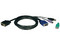Cable para Switch KVM Tripp Lite de 3m, PS/2, USB.