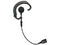 Auricular de gancho Pryme SNP-EH con cable de fibra trenzada y conector SNAP. Color Negro