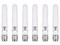 Antena Dipolo Doble Banda Merik MA-ANT-3-B6 con Ganancia de 5.7 dBi y Conector RP-TNC. Color Blanco.