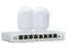 Kit Alta Labs S8-KIT, Incluye Switch S8-POE de 8 puertos 10/100/1000 Mbps y 2 Puntos de Acceso AP6-PRO de Doble Banda, Wireless AX (Wi-Fi 6), hasta 6300Mbps.