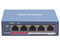 Switch Monitoreable Hikvision DS-3E1105P-EI de 4 Puertos 10/100 Mbps PoE+ y 1 Puerto RJ45 Uplink, PoE Hasta 250 Metros, Conexión Remota desde Hik-ProConnect.