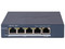 Switch Administrable Hikvision DS-3E1505P-EI, 4 Puertos RJ-45 10/100/1000 Mbps,  1 Puerto Uplink. Color Gris.
