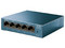 Switch No Administrable TP-LINK LS105G V4.4 de 5 Puertos 10/100/1000 Mbps, RJ-45. Color Azul.
