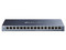 Switch No Administrable TP-LINK TL-SG116 V2.0, 16 Puertos RJ-45 10/100/1000 Mbps, 8000 Entradas Mac, 32 Gbit/s. Color Negro.