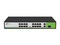 Switch ZKTECO PE162200C de 16 Puertos RJ45 10/100 Mbps con PoE, 2 Puertos 10/100/1000Mbps y 1 Puerto SFP, No Administrable.
