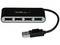 Hub USB 2.0 StarTech ST4200MINI2-USB con 4 Puertos y Alimentación por Bus. Color Negro.