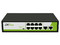 Switch ZKTECO PE082-120-C de 8 Puertos RJ45 10/100 Mbps con PoE, 2 Puertos 10/100/1000Mbps. No Administrable.